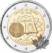 LUXEMBOURG-2007-2 EURO COMMEMORATIVE TRAITE