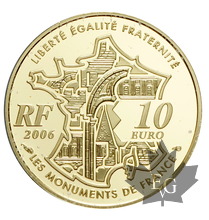 FRANCE-2006-10 EURO OR PROOF-ARC DE TRIOMPHE