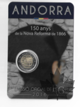 ANDORRE-2016-2-EURO-150-ANS-NOUVELLE-REFORME-1866