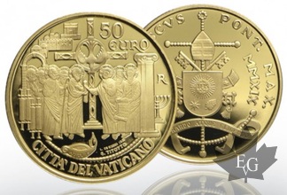 VATICAN-2019-20 &amp; 50 EURO OR-PROOF