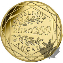 FRANCE-2020-200 EURO-LES SCHTROUMPFS-BU