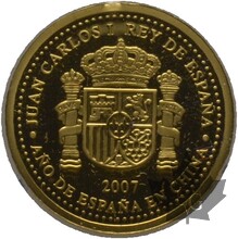 ESPAGNE-2007-20 EURO-ESCUDO CONSTITUCIONAL-FDC