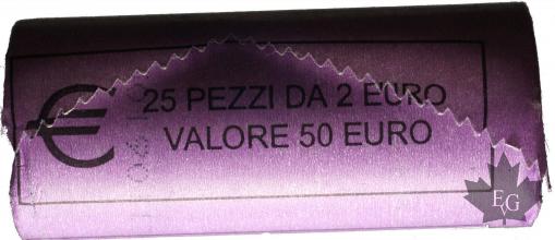 ITALIE-2012-2 EURO COMMEMORATIVE-ROULEAU-25 X