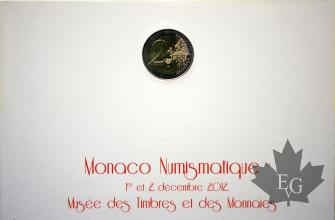 MONACO-2012-2 EURO ET TIMBRE 