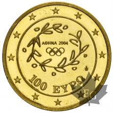 GRECE-2004-100 EURO GOLD