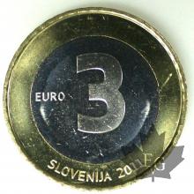 SLOVENIE-2011- 3 EURO COMMEMORATIVE