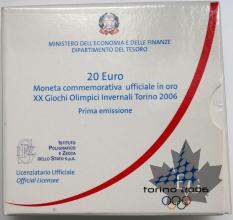 ITALIE-2005-20 euro-Or-Torino 2006 1ère émission