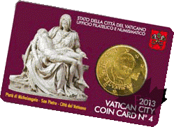 VATICAN-2013-COINCARD 50 CENT