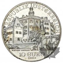 AUTRICHE-2002-10 EURO ARGENT