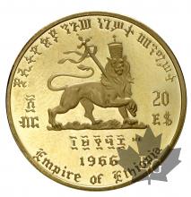 Ethiopie-20 dollars or-gold