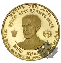 Ethiopie-10 dollars or - gold