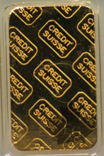 Suisse - gold ingot - 10 grams- mixed types