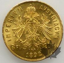 Autriche- 8 Fiorini or 1892