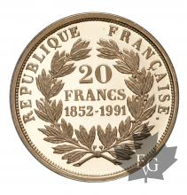 France-20 Francs 1993-or-gold