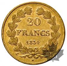 France - 20 francs or gold Louis Philippe - TETE LAUREE