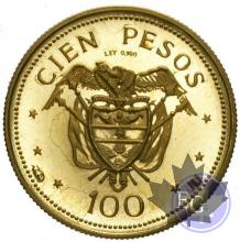 Colombie-100 Pesos or-Proof