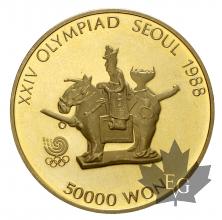 Corée-50.000 Won-1 oncia-oro