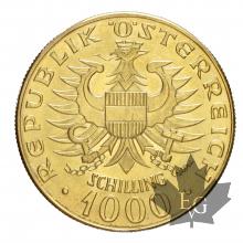 Autriche- 1000 Shilling or gold