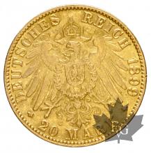Allemagne- 20 Mark or gold - Hamburg