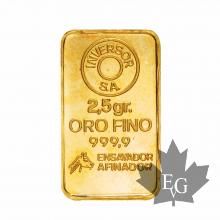 Espagne - lingot or - lingotto oro - gold ingot - 2.5 g