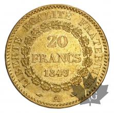 France-20 Francs or Génie-IIème République-1848-49