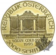 Autriche -  1 unze gold wiener philharmoniker