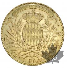 Monaco-Monnaie en or or 100 Francs  de Monaco-Albert I-TTB