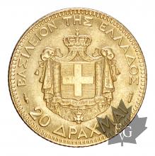 Grèce-20 Drachmes-or-gold-1884 PCGS MS60
