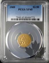 USA- 2 1/2 Dollars or indian head gold-XF45
