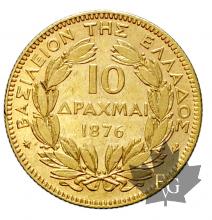 Grèce-10 Drachmes-or-gold-1876
