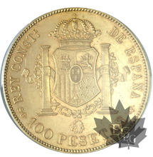 Espagne-100 Pesetas 1897-AU58
