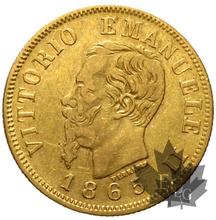Italie - 10 lire oro gold 1863 Vittorio Emanuele II