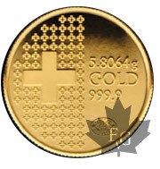 Suisse-5.8 grams gold-2010- (20 gold francs-fine weight)