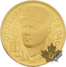 France-médaille en or-De Gaulle-Proof
