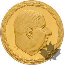 France-médaille en or-De Gaulle-Proof-999‰