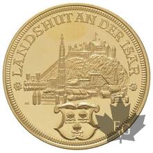 Allemagne-Gold Medal Médaille en or Landshut an der Isar