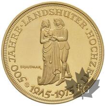 Allemagne-Gold Medal Médaille en or Landshut an der Isar