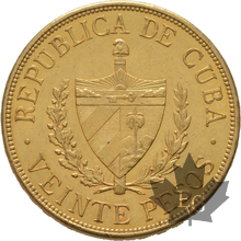 Cuba-20 Pesos or dates mixtes