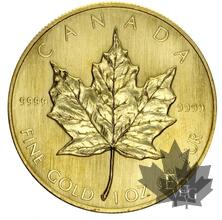 Canada- 1 oz. Maple Leaf 50 Dollars or gold