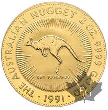 Australie-500 Dollars Kangaroo-2 Oz-1991-PCGS PR68 DCAM 491 ex.