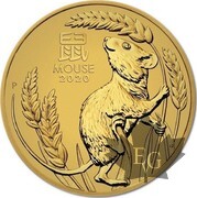 Australia- 25 Dollars 2020, 1/4 Oz, year of the mouse