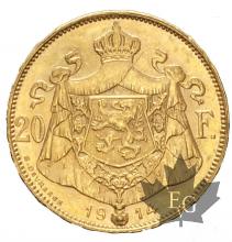 Belgique- 20 Francs or gold - Albert Roi - Uniforme