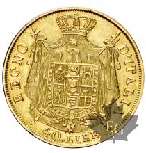 Italie - oro gold -40 lire - Napoleone I Re Italia