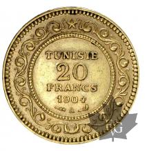 Tunisie - 20 Francs or gold - 1891-1904