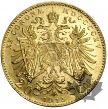 Autriche-20 Couronnes-or-1915