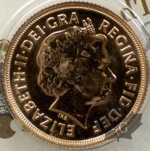 Royaume Uni - souverain or - sovereign gold - sterlina - 2013