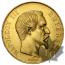 France - 50 francs or gold  Napoleon III 1855-59-Tête nue