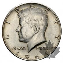 USA-Half Dollar silver-1964