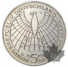 Allemagne - 5 deutsche mark-1973J