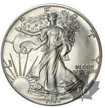 USA - 1 silver oz. 1 dollar argent - dates mixtes